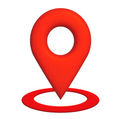 3D Location Pin Icon on Transparent Background. Perfect for Maps, Navigation, GPS Apps, Travel Guides, Delivery Services, Infographics and Modern UI Design.