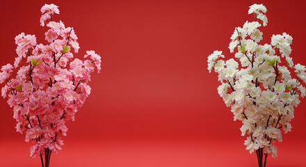 Floral arrangement with transparent background