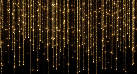 Glittering light trails with transparent background