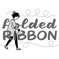 A stylized illustration of a woman with a cleaning tool and text