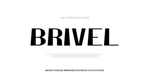Modern Bold Sanserif Font for Brand