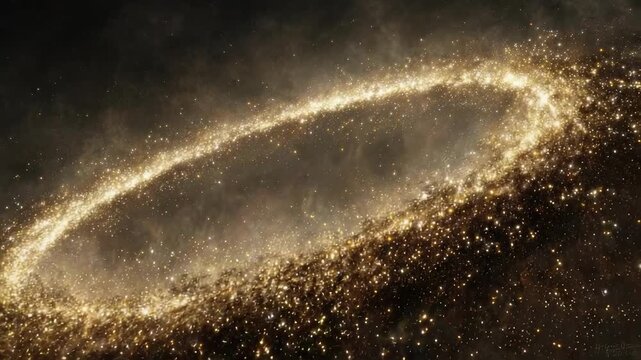 Ring galaxy with a bright, star-filled ring around a dark central region.