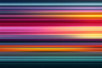 vibrant abstract horizontal lines with a color gradient from deep blue and purple to warm orange and red