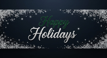 Happy holidays festive greeting