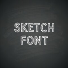 Obraz premium Handcrafted sketch font displayed with textured backdrop evokes artistic expression