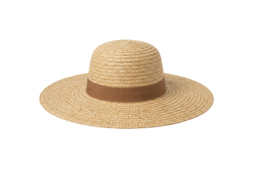 Sun hat straw beach accessory for summer vacation.