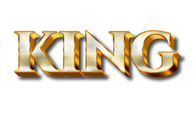 King text on transparent background