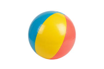 Beach ball isolated on transparent background
