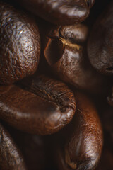 Granos de caf&eacute; de cerca