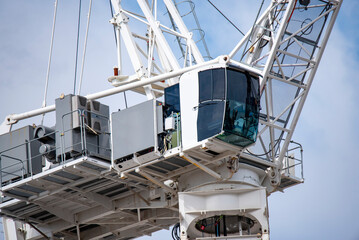 Closeup of a Construction Crane
