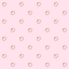A cute pastel coquette seamless pattern featuring soft ribbons, bows, hearts, and delicate decorative elements. Perfect for gift wrapping, scrapbook paper, stationery design, textile prints, and girly