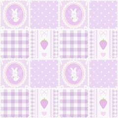 A cute pastel coquette seamless pattern featuring soft ribbons, bows, hearts, and delicate decorative elements. Perfect for gift wrapping, scrapbook paper, stationery design, textile prints, and girly