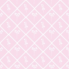 A cute pastel coquette seamless pattern featuring soft ribbons, bows, hearts, and delicate decorative elements. Perfect for gift wrapping, scrapbook paper, stationery design, textile prints, and girly