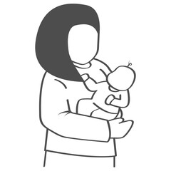 Mother Child Happy Day Vector