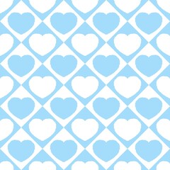 Fototapeta premium A cute pastel coquette seamless pattern featuring soft ribbons, bows, hearts, and delicate decorative elements. Perfect for gift wrapping, scrapbook paper, stationery design, textile prints, and girly
