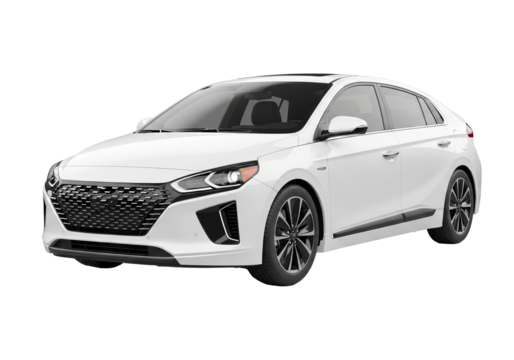 Sleek white electric car, modern design for eco-friendly transportation, perfect for sustainable lifestyles