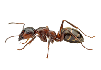 Detailed macro of an ant showcases intricate anatomy, ideal for scientific study and educational resources