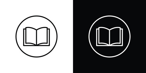 Curriculum icon design element. Linear style vectors