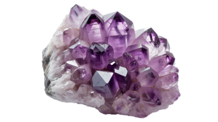 Stunning amethyst cluster brings peace and positive energy to your design projects with its beauty