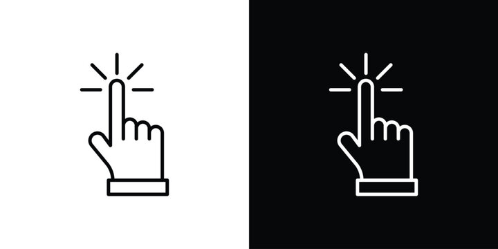 Easy to use icon design element. Linear style vectors