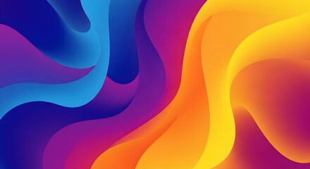 Dynamic vibrant gradient background with liquid flow, perfect for modern designs and eye catching presentations, adding a splash of color and energy