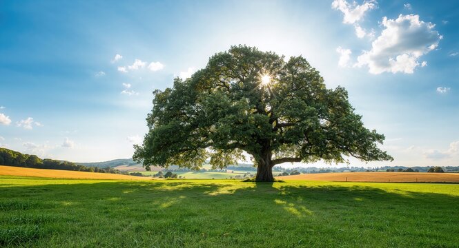 Scenic countryside landscape with lush greenery and cool weather, suitable for outdoor activities