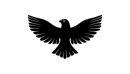 Obraz premium Download black eagle silhouette vector illustration graphic art