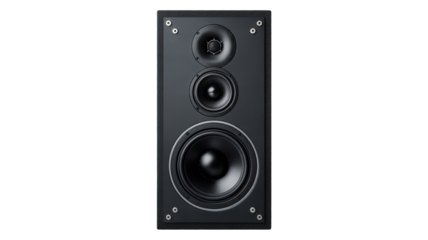 Premium black speaker with powerful sound for home theater enthusiasts and music lovers audio system