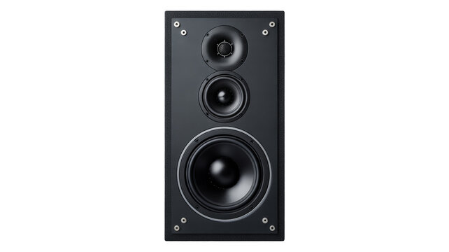 Premium black speaker with powerful sound for home theater enthusiasts and music lovers audio system
