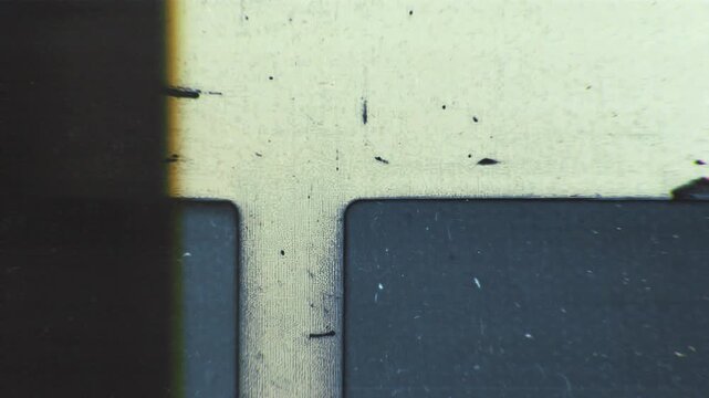 Looping microfiche scan transition in vertical and horizontal formats. Perfect for blending modes, archival looks and retro visual design.