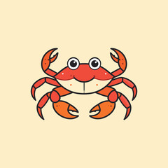 Sea Crab Vector Illustration