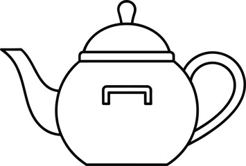 Stylized Vector Icon Set of Teacup, Teabag, and Leaf in Outline, Flat Color, and Gradient Styles