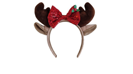 rudolph hair dye ired brown solated for xmas background