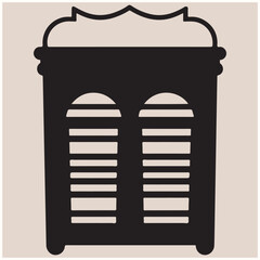  Decorative Laundry Hamper Basket Silhouette Vector, Hamper