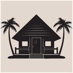 Island Vacation Hut Graphic