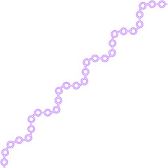 Circle sequence follows a motion line defined by guided curve shaping.