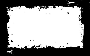 Scratched Frame. Grunge Urban Background Texture Vector. Dust Overlay. Distressed Grainy Grungy Framing Effect. Distressed Backdrop Vector Illustration