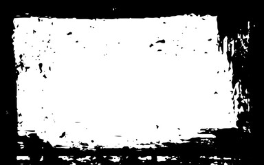 black ink brushed painting blank frame border pictures grunge graphic artistic. 