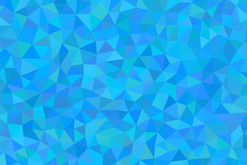 Obraz premium Abstract background pattern composed of various shades of blue and cyan triangles in a low poly geometric style