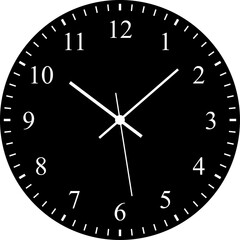 Vintage and modern clock faces with Roman numerals retro hands, modern. Mechanical clock faces, arabic numerals, bezel. Timer, stopwatch. Analog Face Blank clock dial with hours, minutes, and seconds