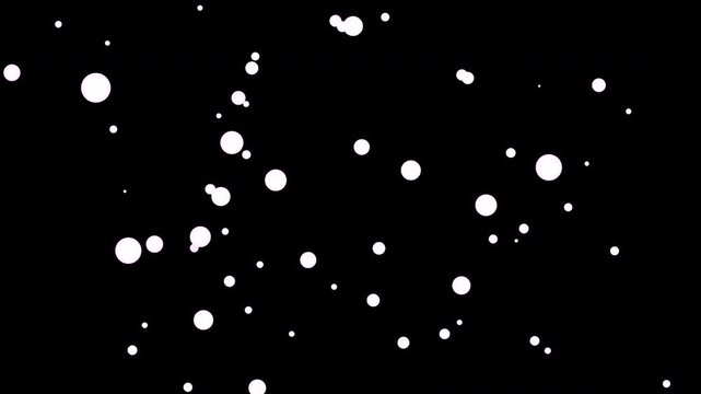 4K Windy Snowfall Overlay with Blurred Sphere Particles &ndash; Fast Diagonal Snow &ndash; Winter Storm Background &ndash; Transparent ProRes 4444 Alpha Video Effect
