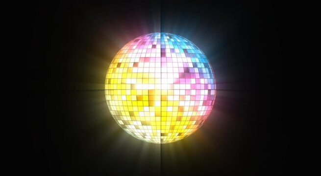 Sparkling Disco Ball Background | Colorful Party Light Animation
