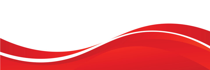 Vector red line background curve element with white space for text and message design, overlapping layers, vector