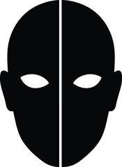 Split face silhouette identity duality mystery