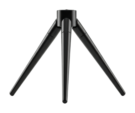 Capturing moments smartphone tripod setup home office isolated on transparent background