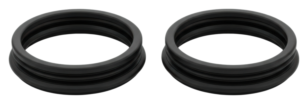 Rubber seals for industry applications workshop product isolated on transparent background