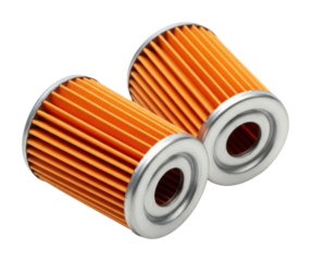 Filter maintenance automotive workshop product showcase isolated on transparent background