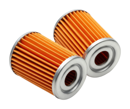 Filter maintenance automotive workshop product showcase isolated on transparent background