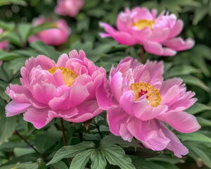 Pink peonies,close up