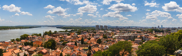 
Panoramic View from Gardos Tower of Belgrade, Serbia, Overlooking the Danube River